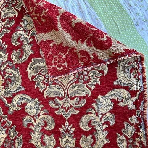 TinaKim Chenille Fabric Upholstery Heavy Duty - Jacquard Sofa Material