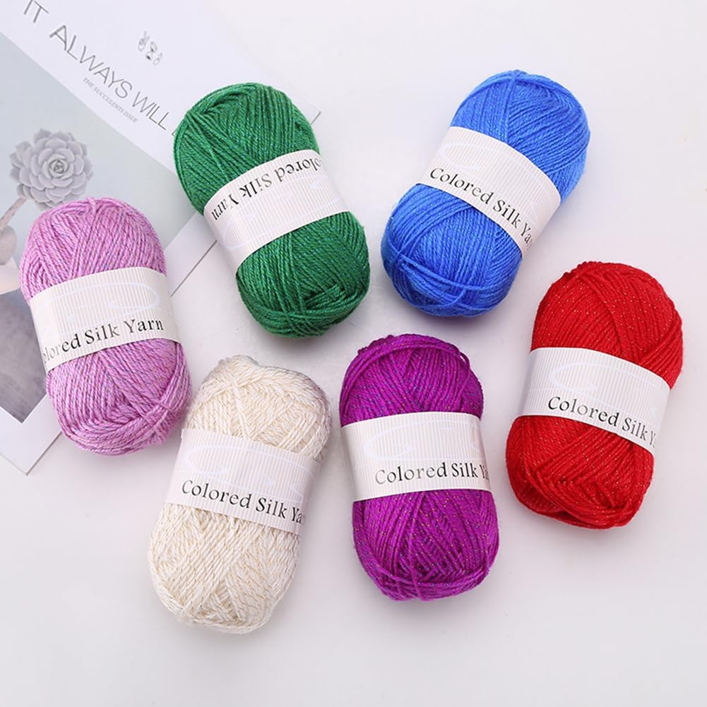 50g x 3 Skeins Acrylic Yarn for Crocheting & Hand Knitting 4 Strand