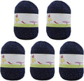 250gram Sparkle Navy Blue Acrylic Yarn for Knit Crochet Projects