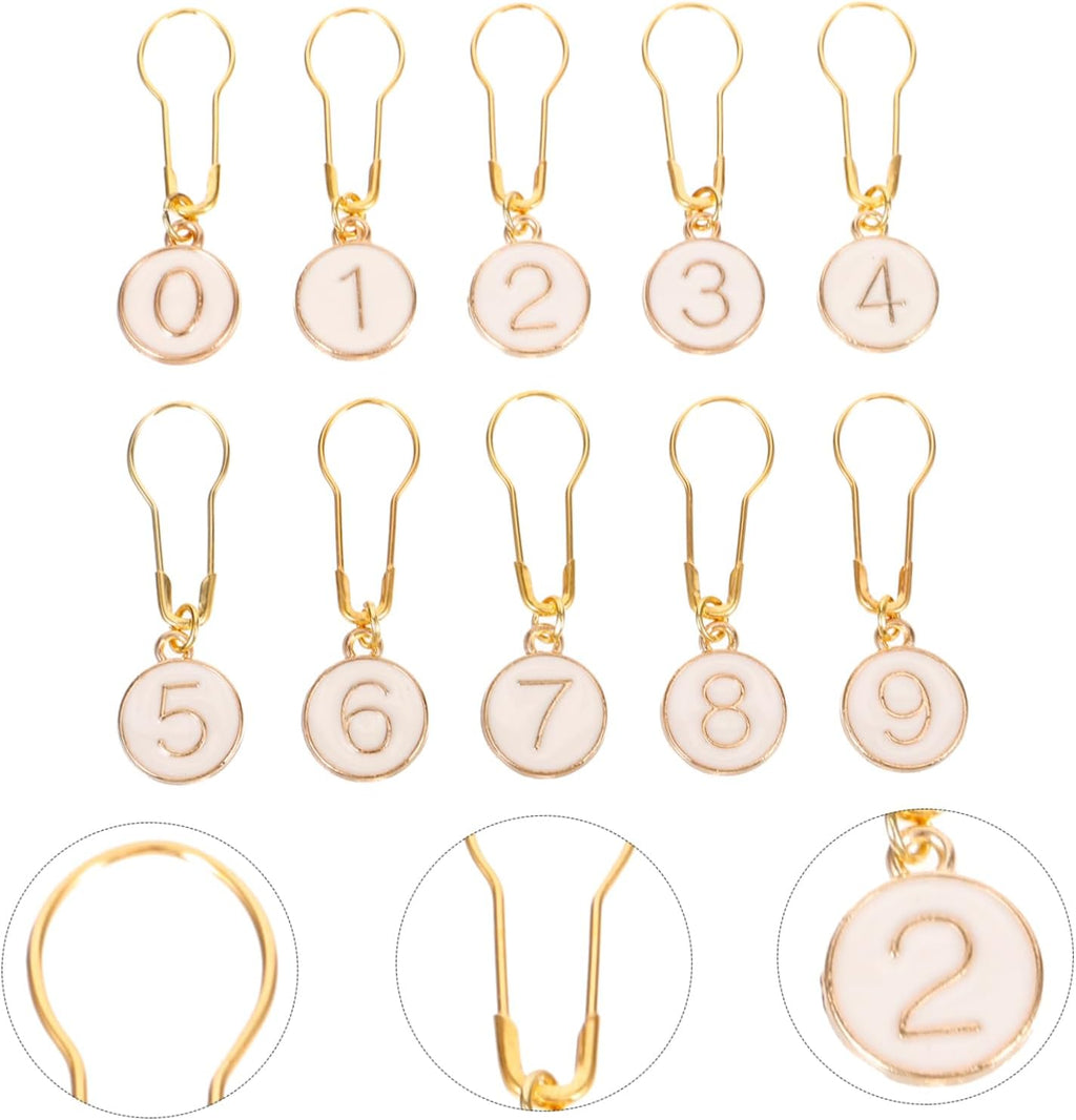 Winter Season 10pcs Zinc Alloy Knit Stitch Markers Handmade