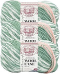 Lion Brand Yarn, Wool-Ease Fair Isle Yarn, Sage/Pink Salt, Multi