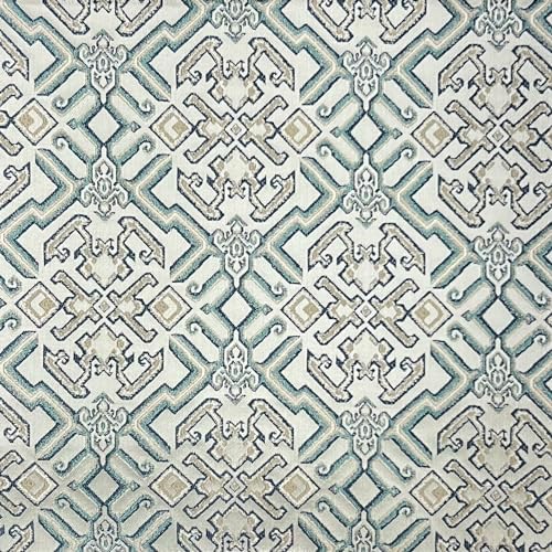Luxurious Premium Brocade Jacquard Roman Mosaic Design Antique Fabric