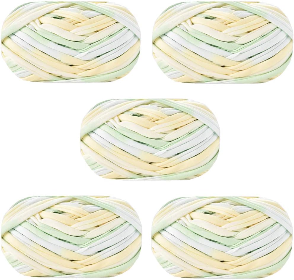 500g Fabric Cloth T-Shirt Yarn DIY Knitted Basket Bag Yarn Elastic