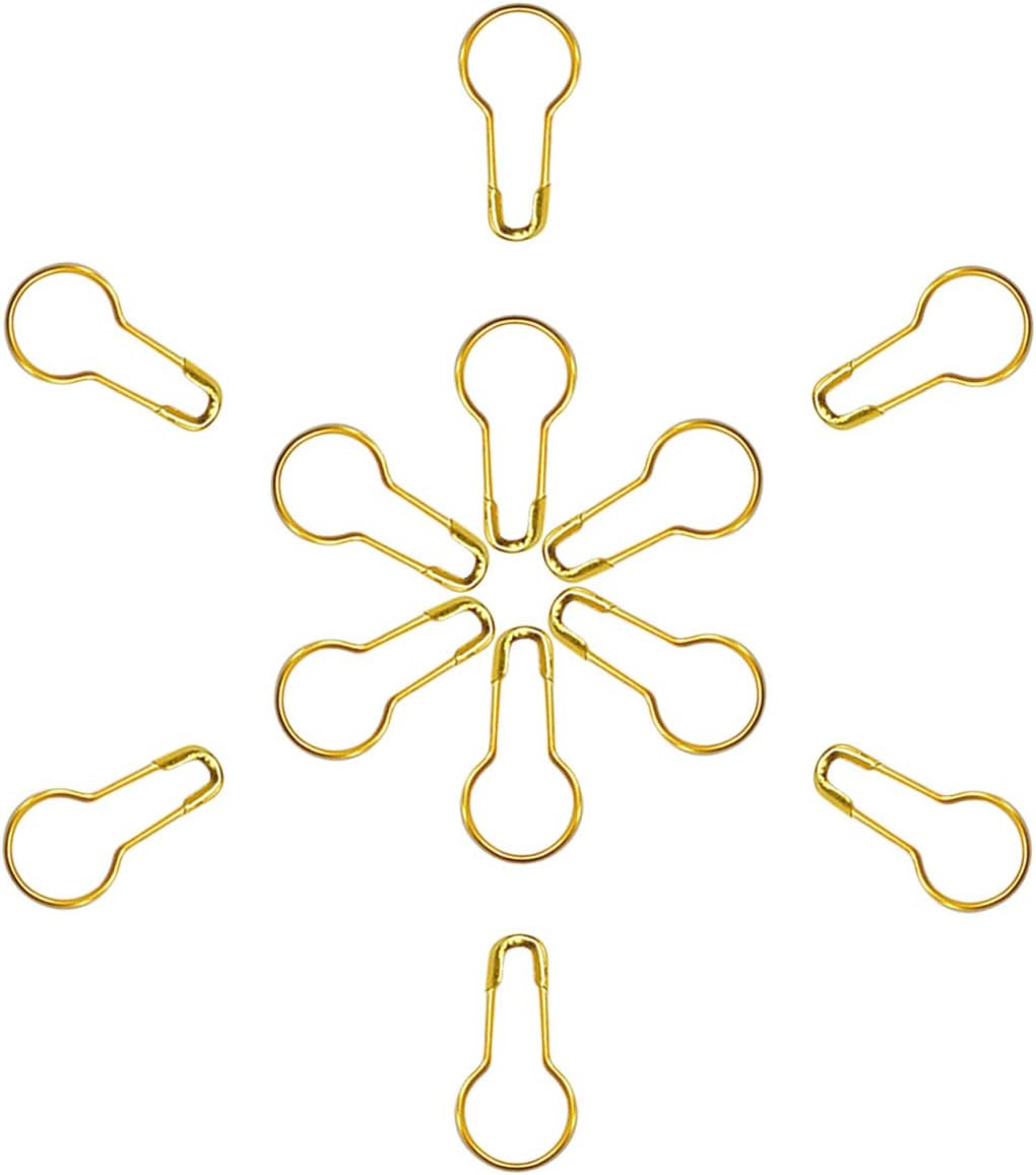 100Pcs 21mm/0.8 Inch Small Metal Gourd Safety Pins Bulb Pin
