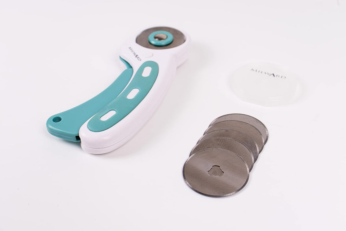 Milward 45 mm Rotary Cutter for Fabric - Fabric Cutter with 5