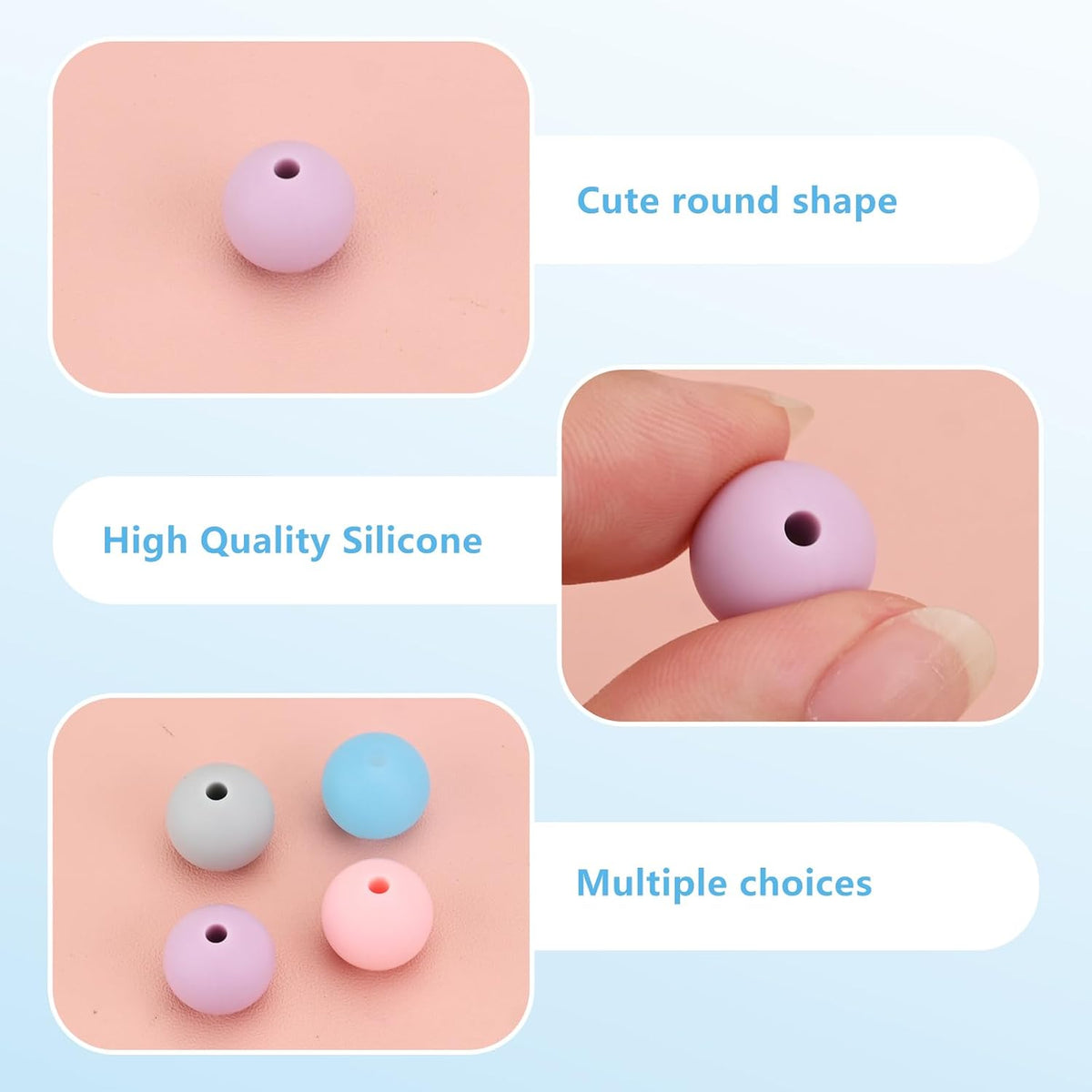 16 Pcs Knitting Needle Stoppers Point Protectors, 12mm Silicone Cute