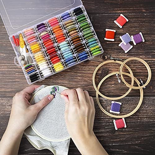 Peirich Embroidery Floss Kit with Pre-Wound Bobbins, Friendship