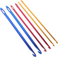 Aluminum Crochet Hooks with Holes, 6Pcs Knooking Hooks Set