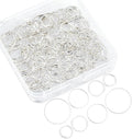 TNKBREEZE 200Pcs 4 Styles Metal Stitch Markers Brass Round Stitch