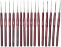 Crochet Hook Set,Stainless Steel Crochet Needle,Small Extra Fine Lace