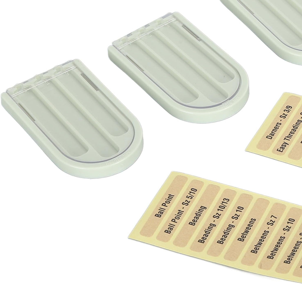 LiebeWH 3 Compartments Sewing Needle Case Plastic Needle Case Portable