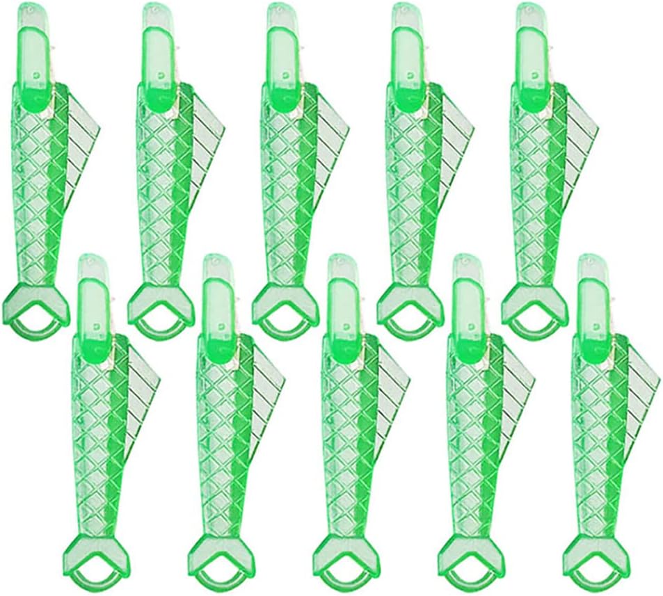 Surakey 20 Pcs Sewing Machine Needle Inserters Threader Fish Type