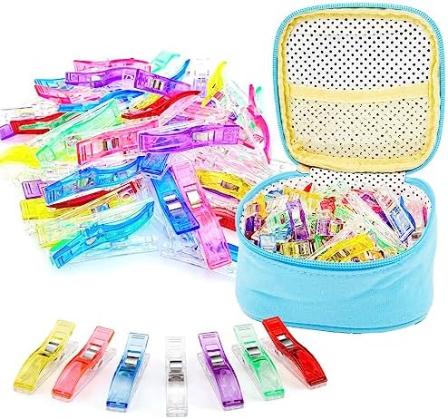 Doukey Large Sewing Clips Fabric Clips 50PCS Jumbo Quilt Clips for
