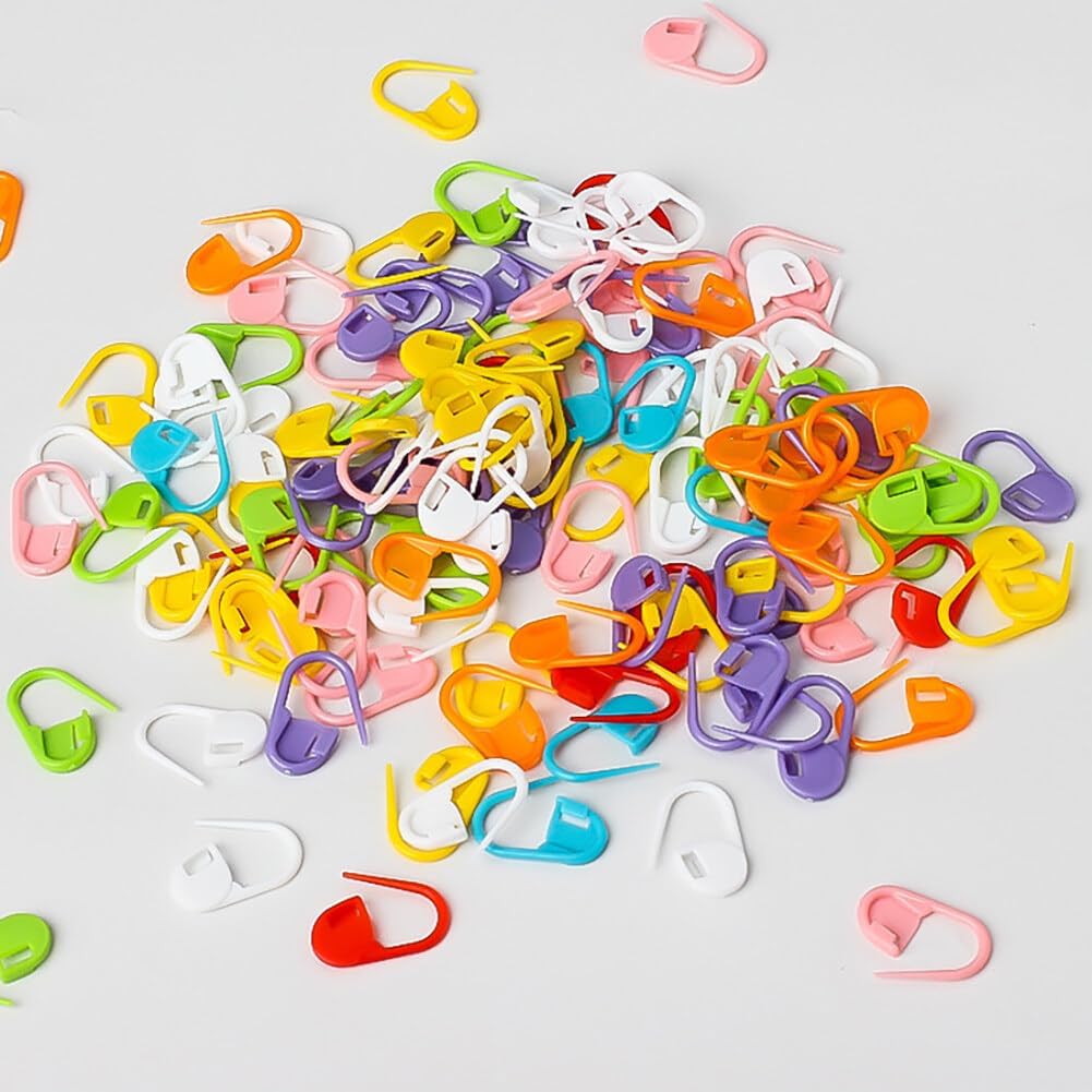 150pcs Stitch Markers for Crocheting, Multicolor Crochet Locking