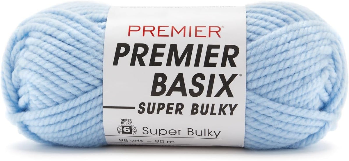 Premier Basix Super Bulky Yarn-Light Blue 2121-12