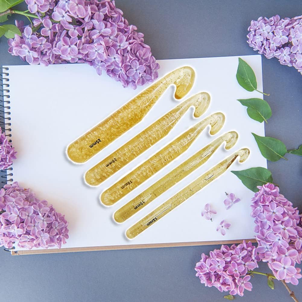 Plastic Crochet Hooks 3 pcs Large Sizes Long Crochet Needles Set