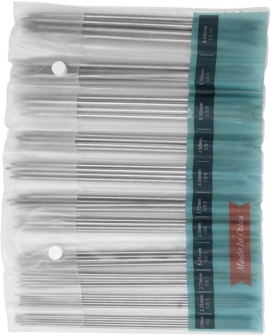 55pcs Double Pointed Knitting Needles Set, 11 Sizes for Beginners