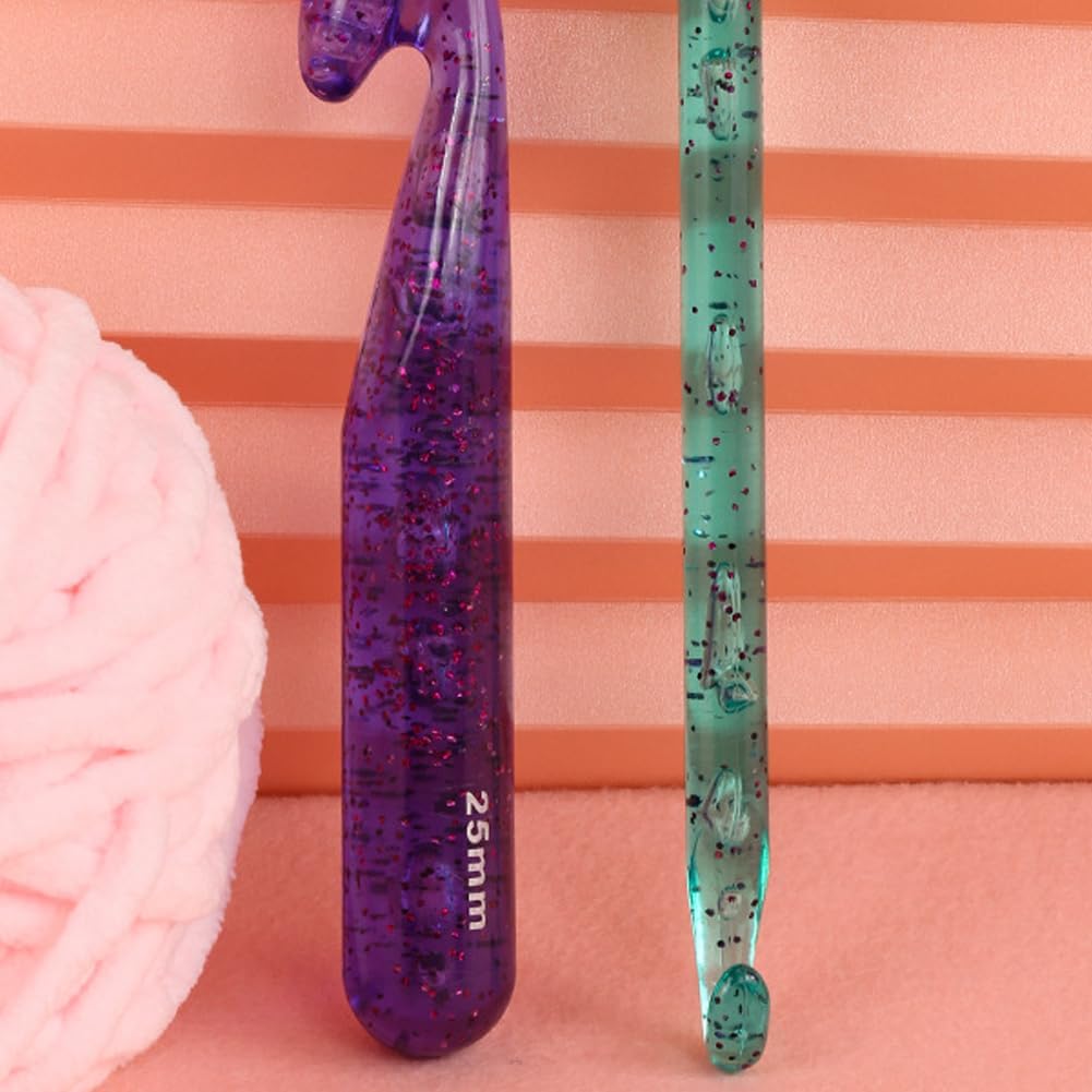 Large Crochet Hook 25mm Crochet Hook Big Size Crochet Needle QLRFFLJOY