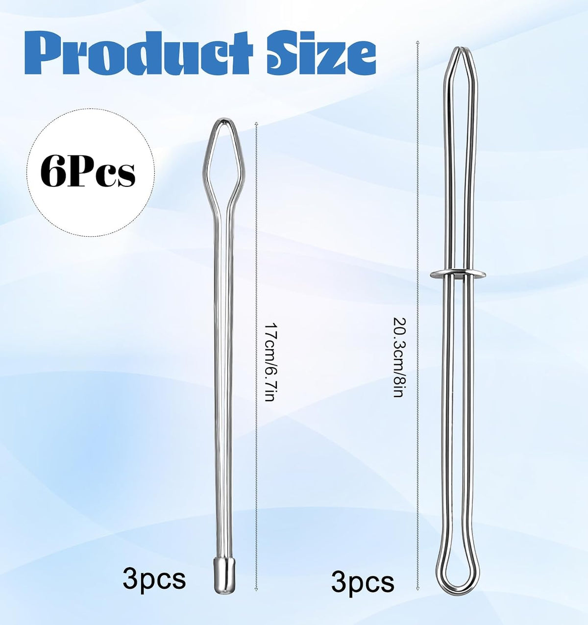Bodkin Sewing Tool for Elastic, 6Pcs Elastic Threader Tool Threader