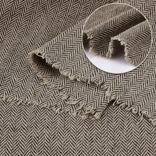AHANDMAKER Tweed Fabric by the Yard, Fibre Fabric for Craft Decorative