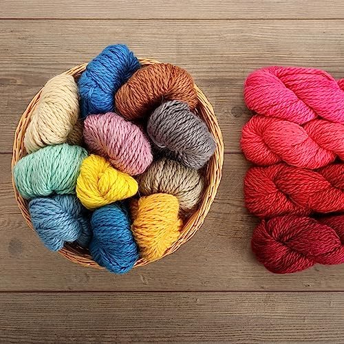 100% Baby Alpaca Yarn, 100g Hank, Enchanted Fern
