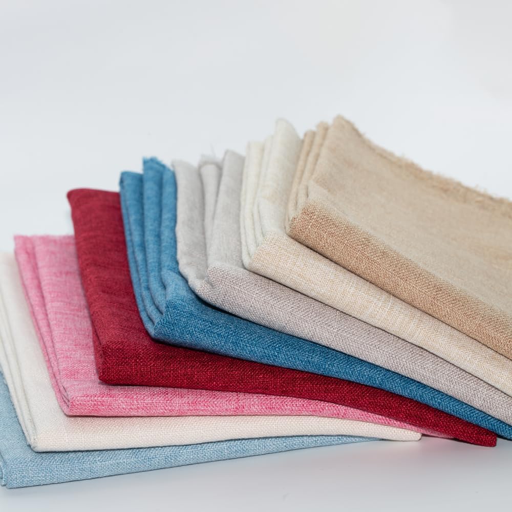 Linen Fabric by The Meter 39"x57" Soft Natural Craft Material Pre-Cut