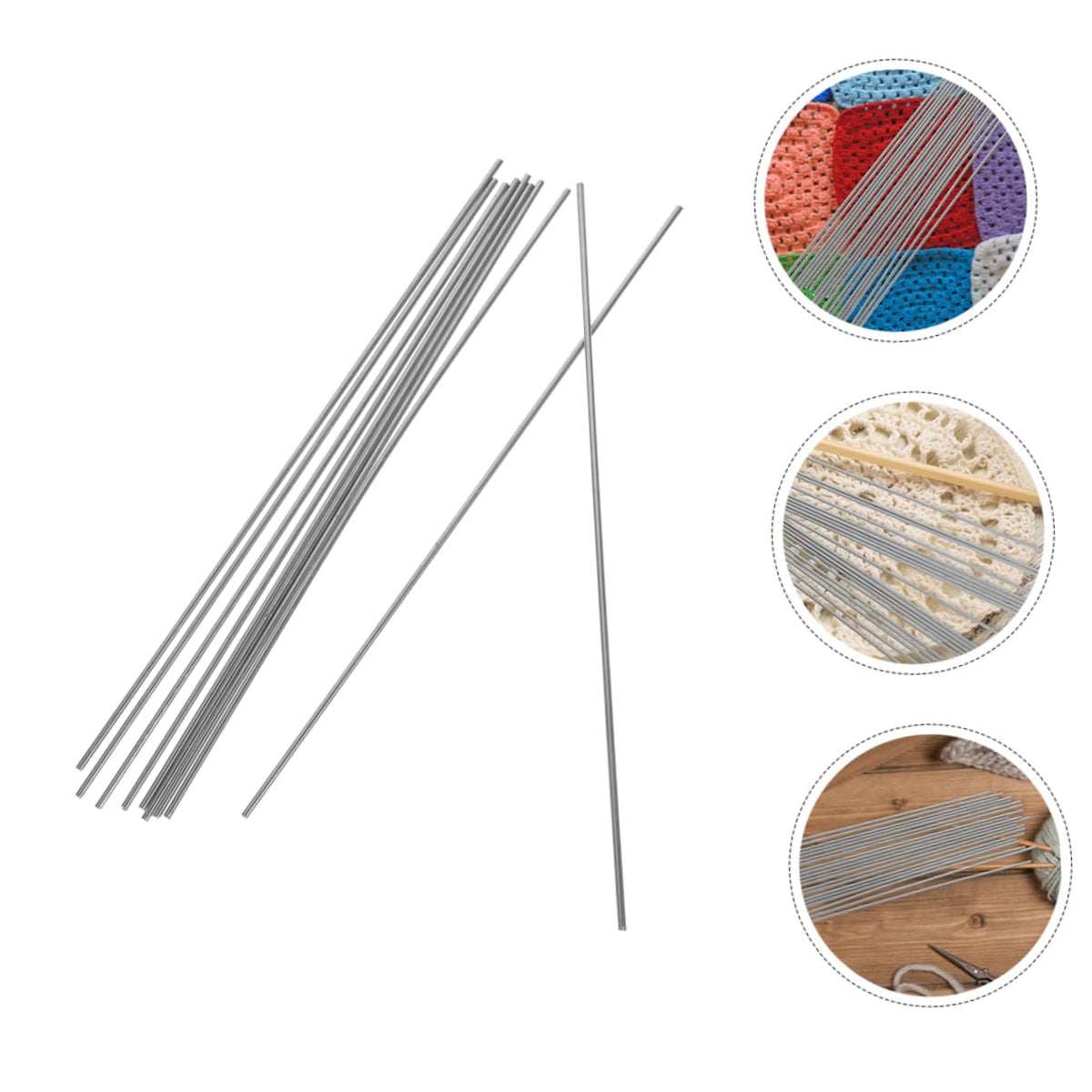 10Pcs Stainless Steel Blocking Pins for Crochet and Knitting Projects