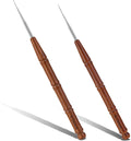 Wuadua 0.5/0.75mm Crochet Hook Ergonomic Crochet Hooks with Wooden