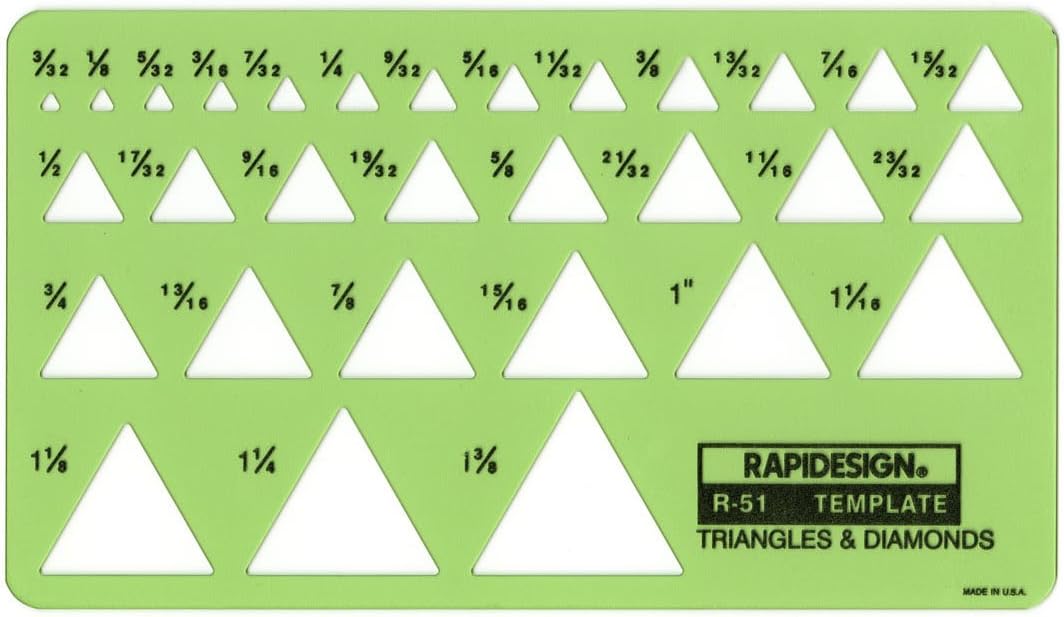 Triangles and Diamonds Template, 1 Each (R51)