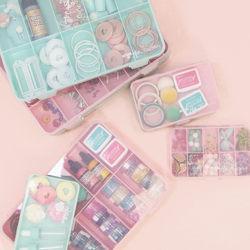 Craftelier - Organizing Box with 10 Compartments for Scrapbooking and