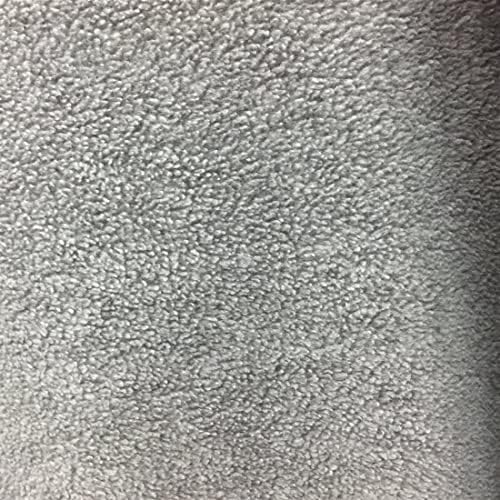 Fashion Fabrics LLC Gray Solid Polar Fleece Anti-Pill Lining Apparel
