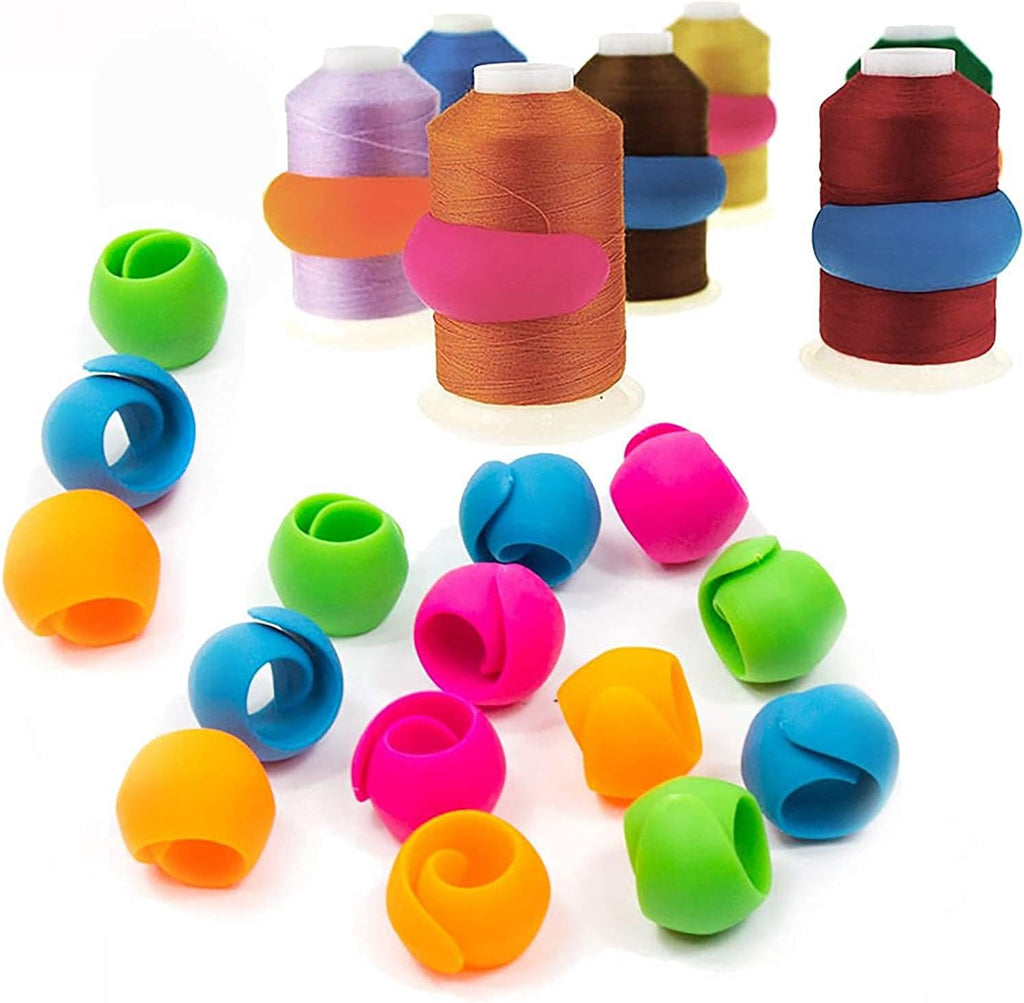 WUWEOT 100 Pack Thread Spool Savers, Spool Huggers Holder for Sewing &