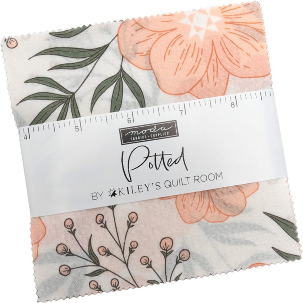 Moda Fabrics Potted Charm Pack 5-inch Precut Fabric Squares (42 pcs)