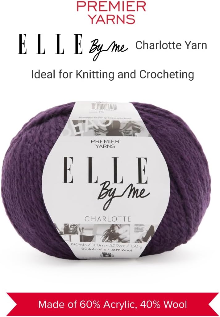 Premier Yarns ELLE by Me Charlotte, Bulky Yarn for Crocheting and