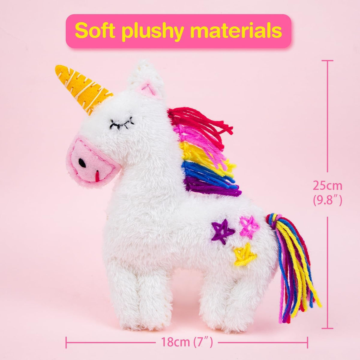 Avenir My First Sewing Kit for Kids 6-8, Unicorn Stuffed Animal Craft