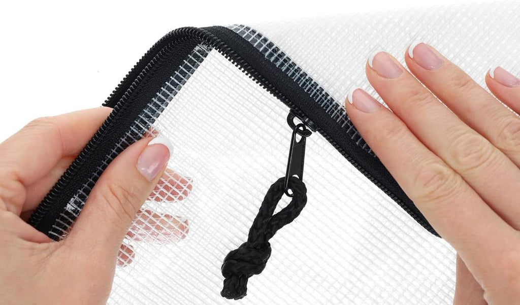 PRO ART Mesh & Vinyl Zipper Bag W/Handle 12x16