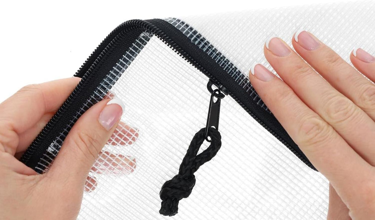 PRO ART Mesh & Vinyl Zipper Bag W/Handle 12x16