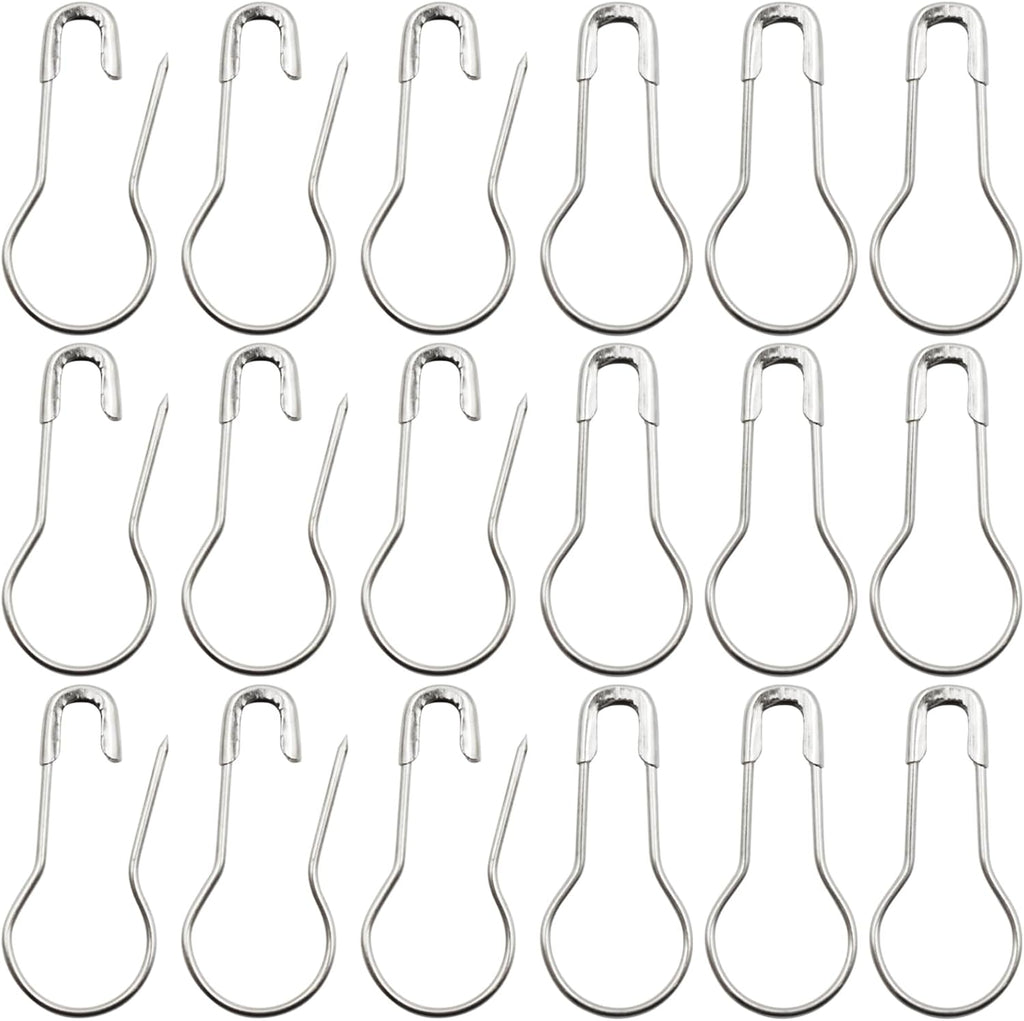 1000pcs Metal Safety Pins, Bulb Gourd Pins, 0.9” Clothing Tag Pin