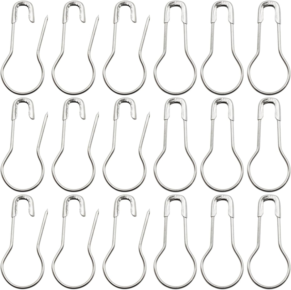 1000pcs Metal Safety Pins, Bulb Gourd Pins, 0.9” Clothing Tag Pin