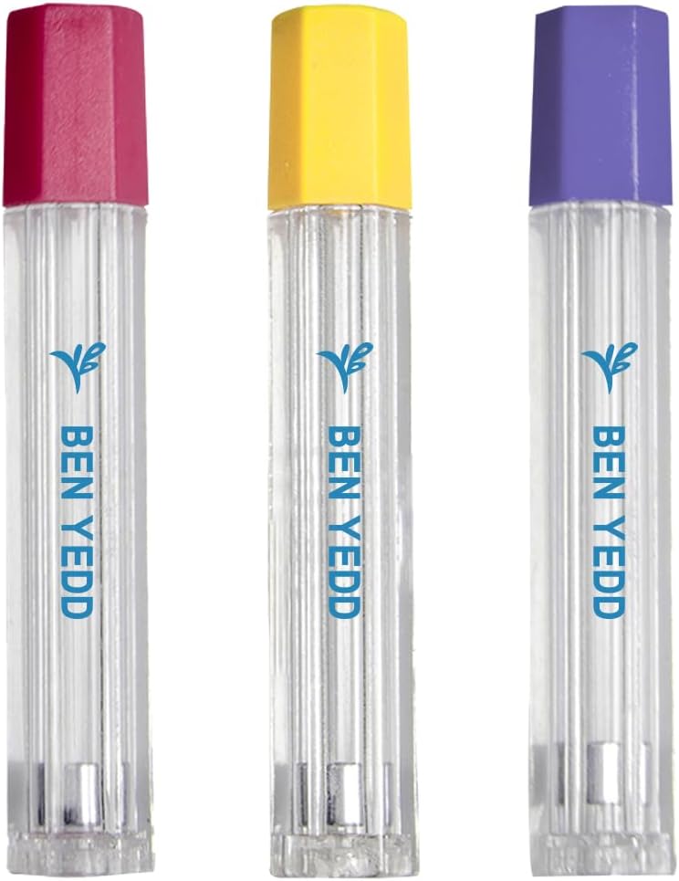 BEN YEDD 3-Pack Magnetic Sewing Needle Storage Tubes, Hexagonal