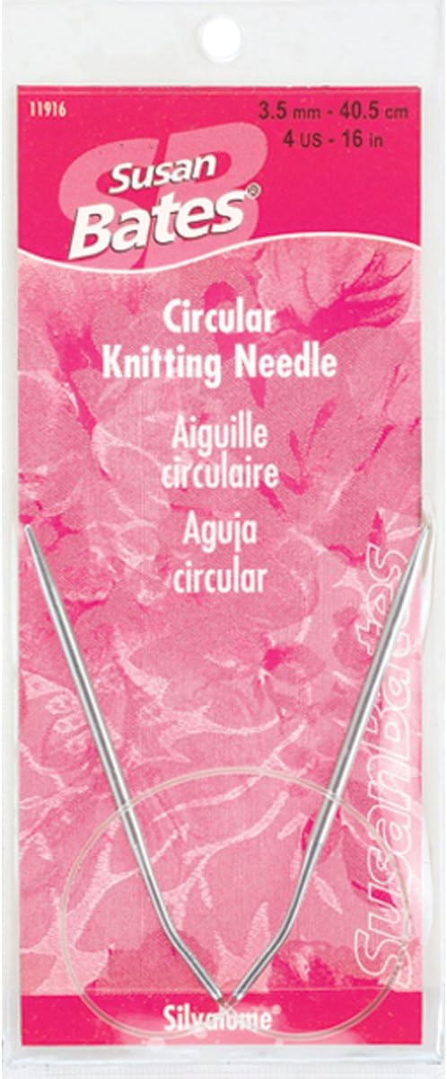 Susan Bates 11916-1 16-Inch Silvalume Circular Knitting Needle, 2.25mm