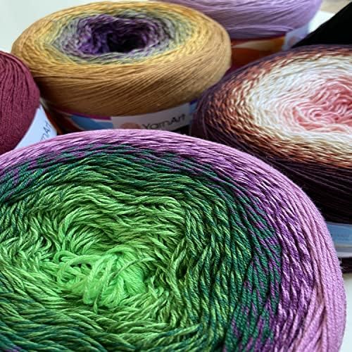 Yarn Art Flowers Yarn 55% Cotton 45% Acrylic 250gr 1094yds Multicolor