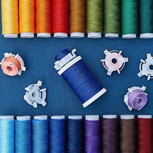 WILLBOND 50 Pieces Bobbin Holder Sewing Clips Tool for Spools of