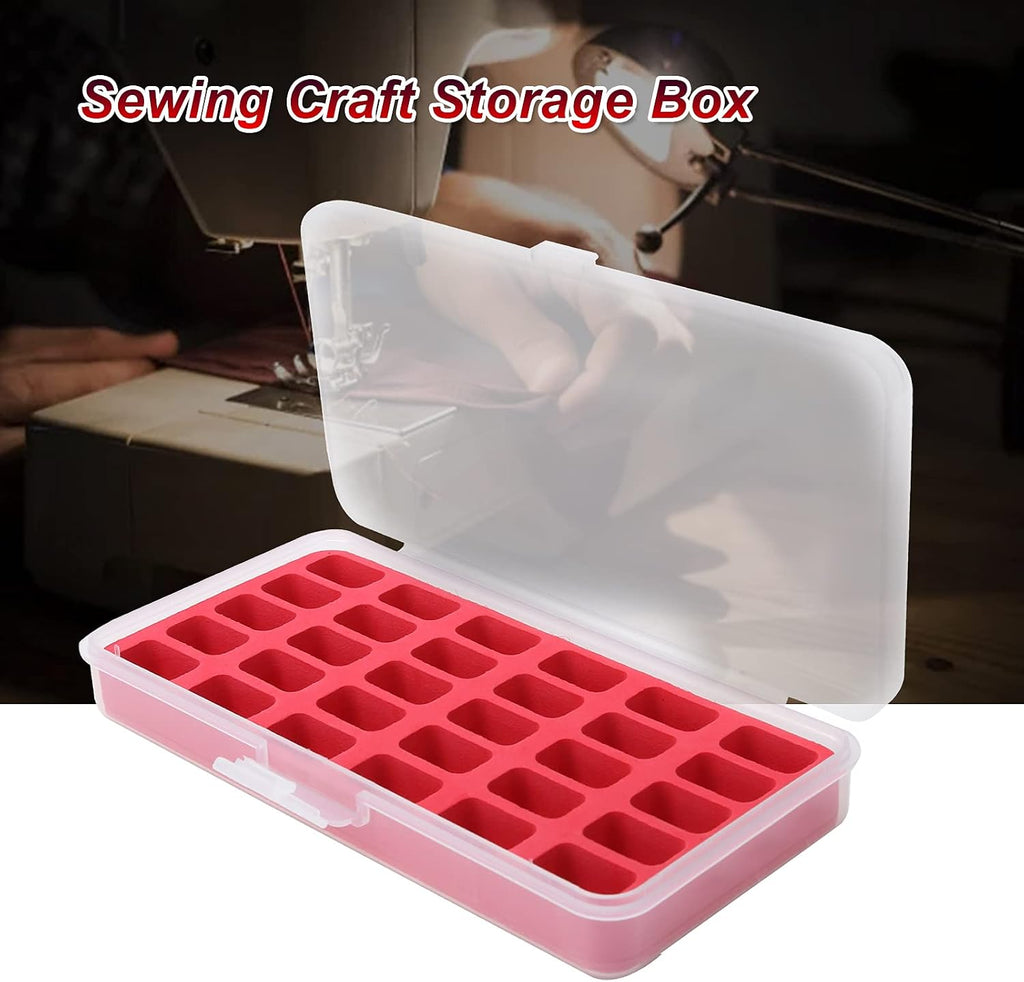 Plastic Empty Bobbin Storage Case, Sewing Thread and Bobbin Storage