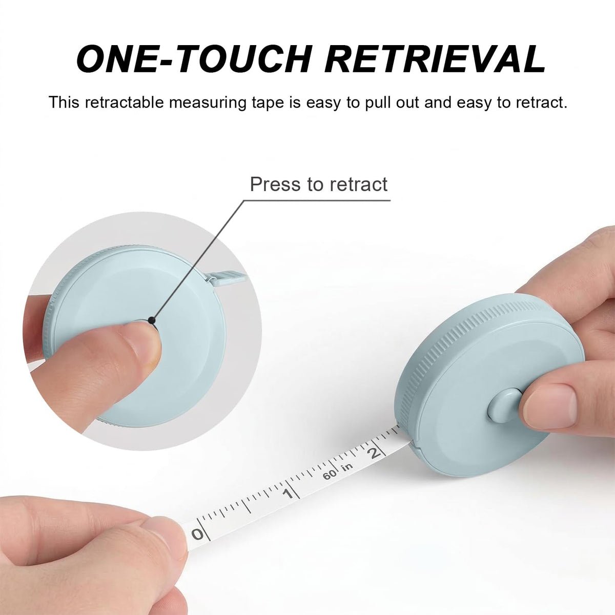 6 PCS Tape Measure Body Measuring Tape with Soft Ruler & Scissors for
