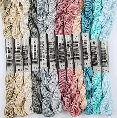 KCS 328 Yards(300 Meters) Mercerized Pearl Cotton Crochet Needlepoint