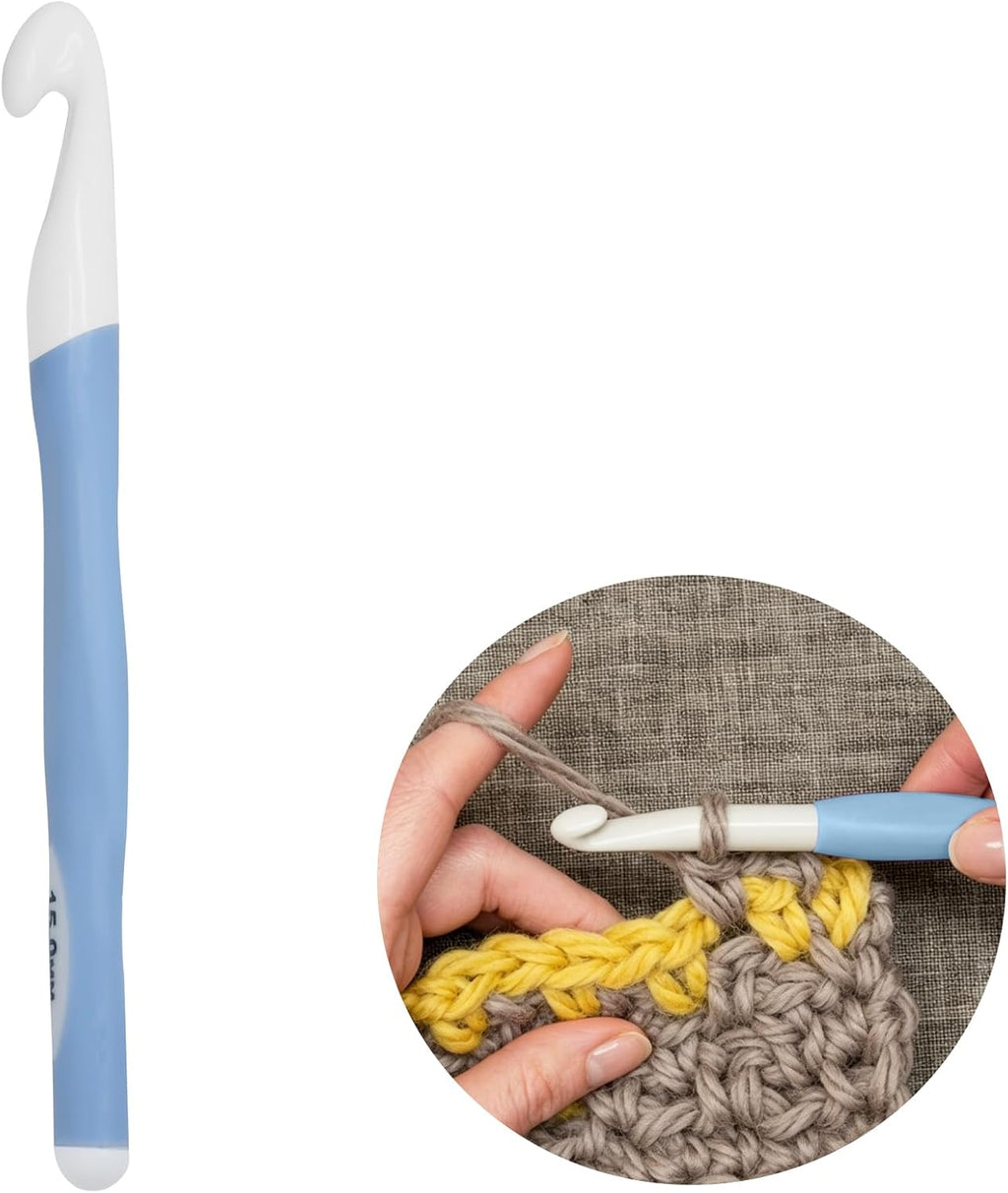 Seimneire 1 Pack 15mm Ergonomic Crochet Hooks