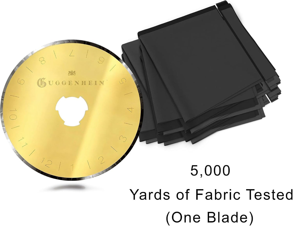 Guggenhein® Diamond Edge 45mm Rotary Cutter Blades, 5 Pack, SK7 Steel