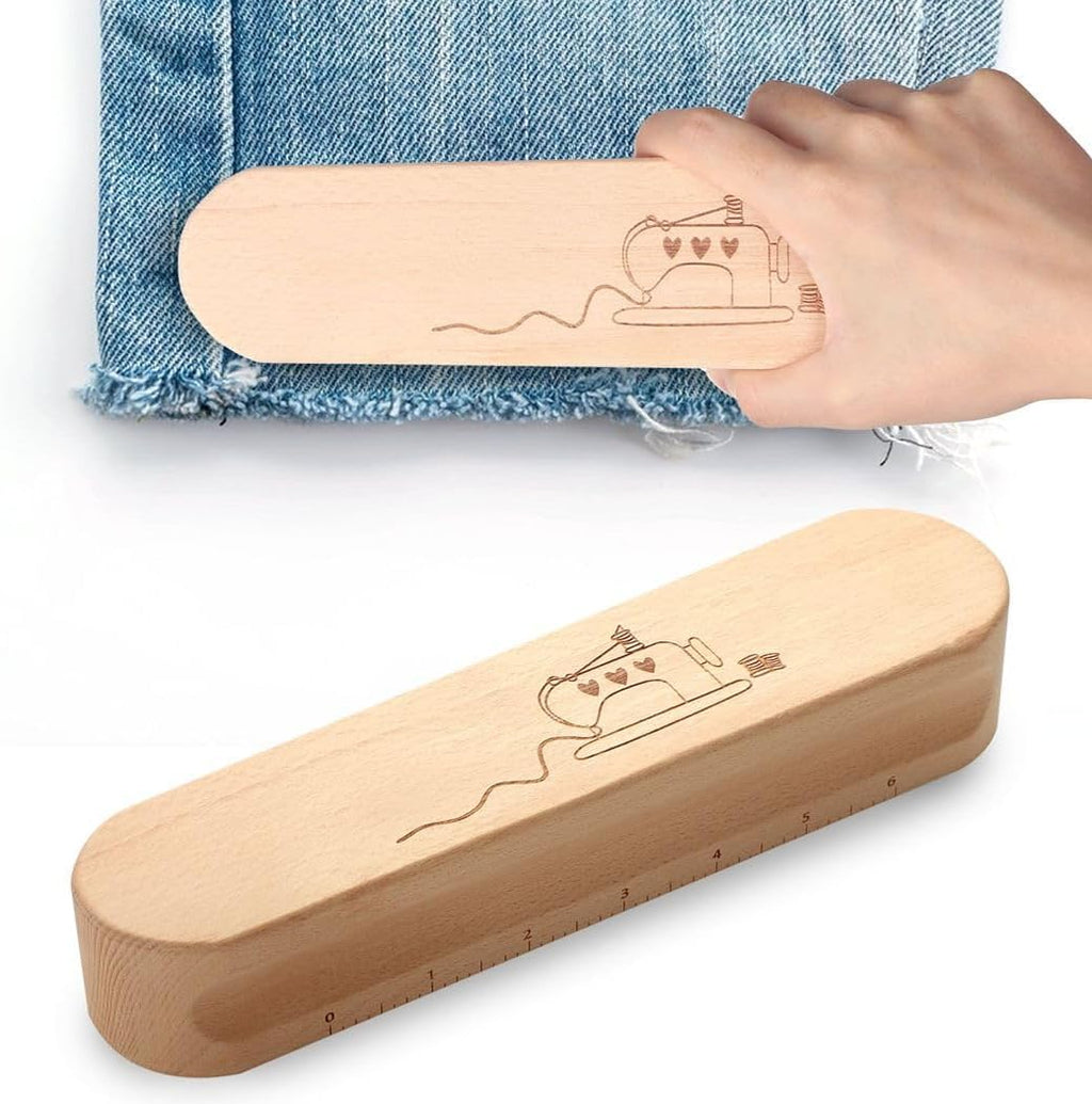 6-Inch Hardwood Tailor Clapper For Pressing & Setting Seams, Seam