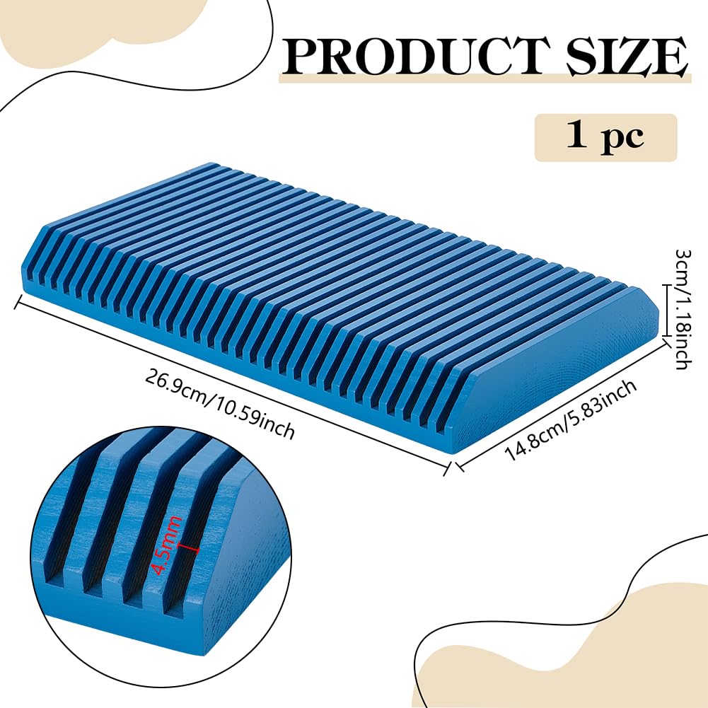 PH PandaHall 30 Slots Pine Wood Quilting Ruler Holder Sewing Ruler